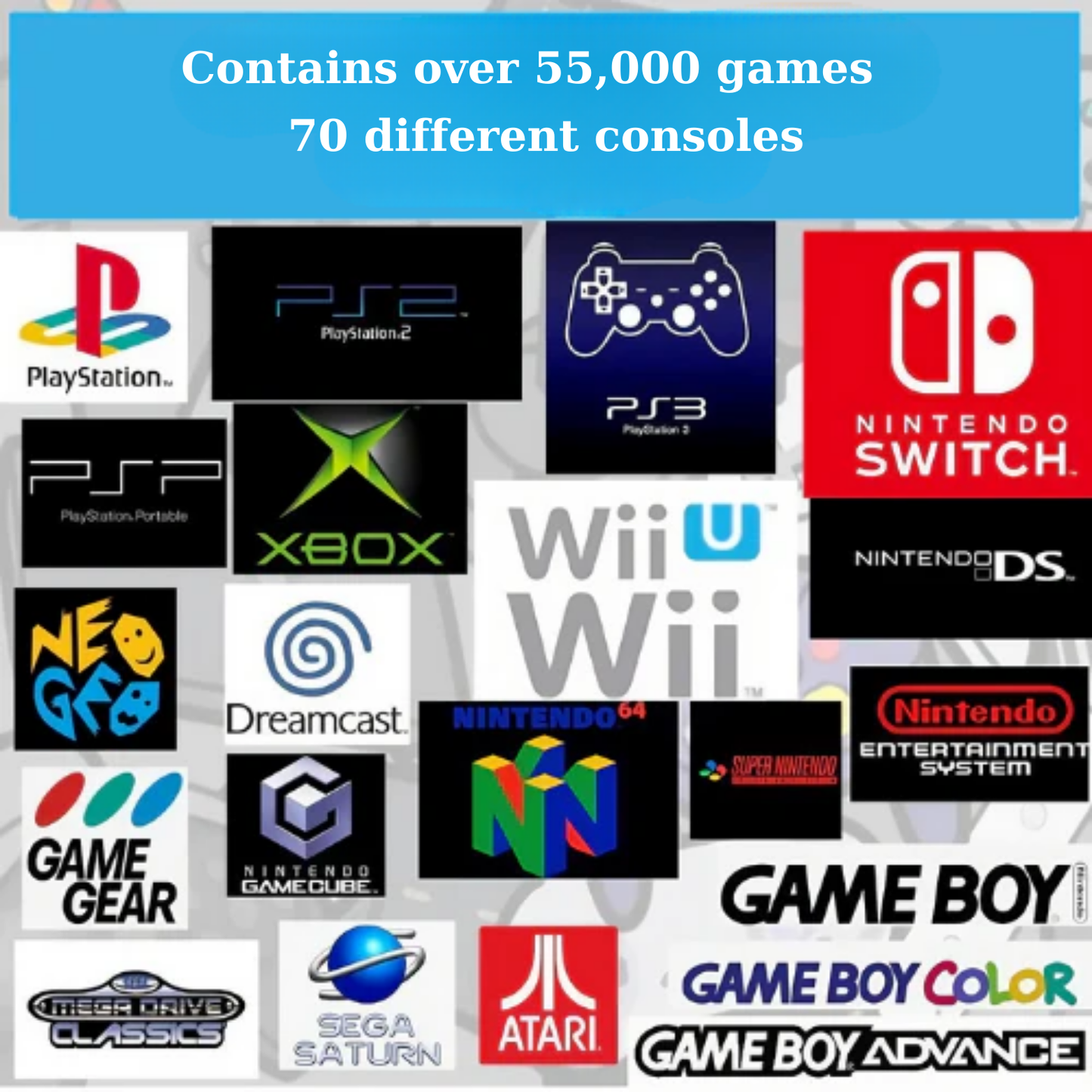 Pixora 55,000+ Portable Game Disc