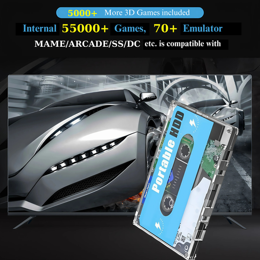 Pixora 55,000+ Portable Game Disc